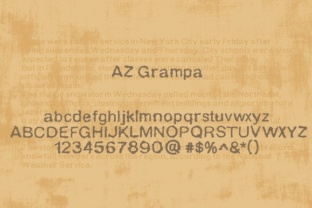AZ Grampa: A Vintage Font for Timeless Branding