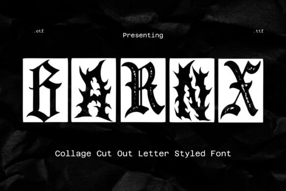 Barnx: A Bold Blackletter Font for Handmade Creations