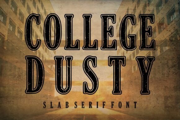 College Dusty Font for Handmade and Commercial Projects