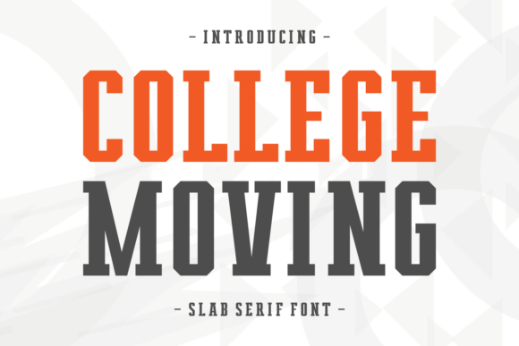 College Moving Font for Bold Campaign Designs
