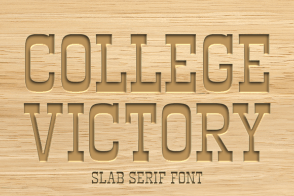 College Victory Font for Branding Projects