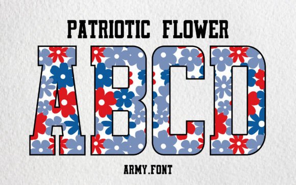Elevate Your Brand with the Patriotic Flower Font