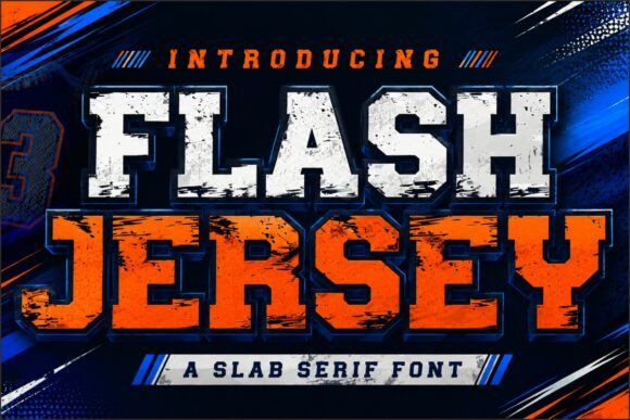 Flash Jersey: A Bold Slab Serif Font for Web Design