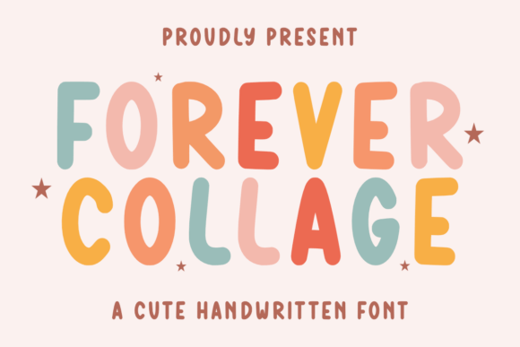 Forever Collage Font for Playful Branding