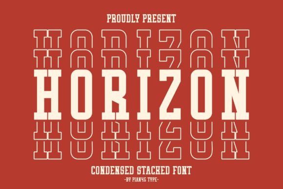 Horizon Stacked: A Modern Slab Serif for Digital Creativity