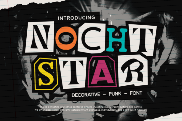 Nocht Star: A Bold Display Font for Digital Branding