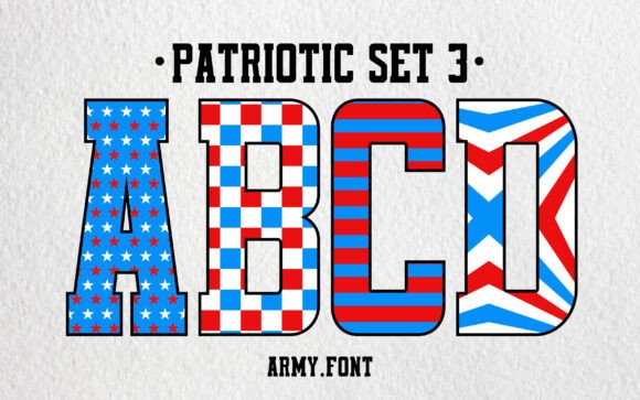 Patriotic Set 3 Font for Web Design Projects
