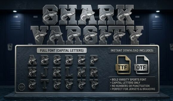 Shark Varsity: A Bold Font for Handmade Creations