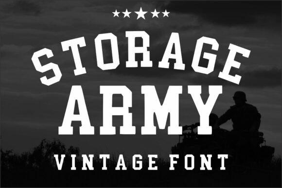 Storage Army Font: A Bold Choice for Handmade Creations