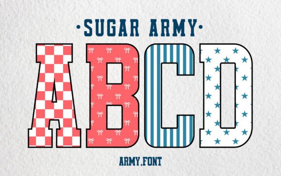 Sugar Army Font for Editorial Design