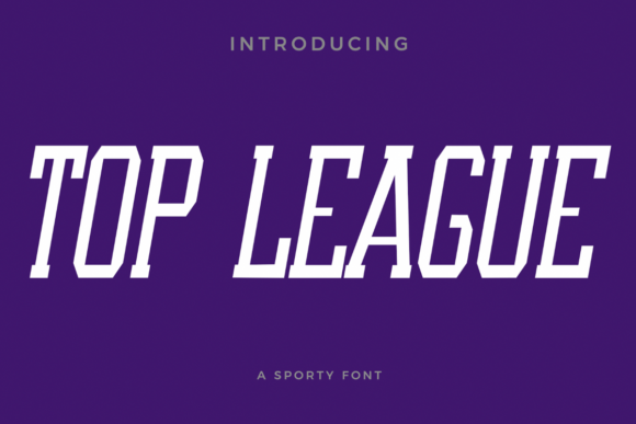 Top League Font for Dynamic Editorial Design